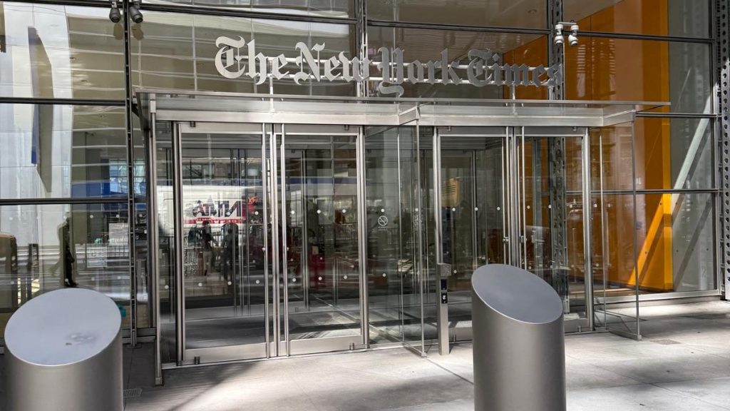 New York Timesin aamurutiini hämmensi media-alan ammattilaisia